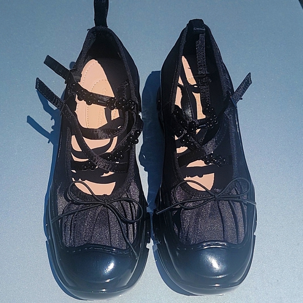 NEW Ballet Sneakers in Black sz 8.5